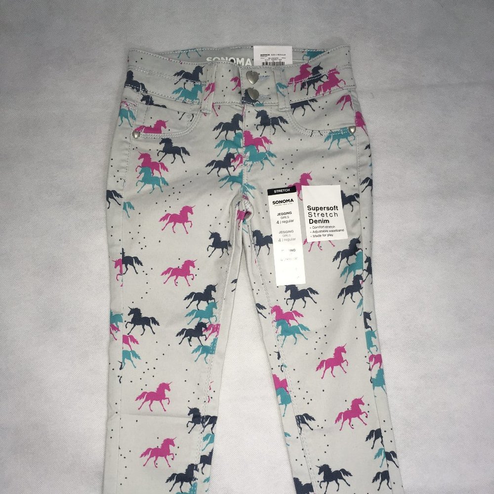 Sonoma Unicorn Skinny Pants Girls size 4